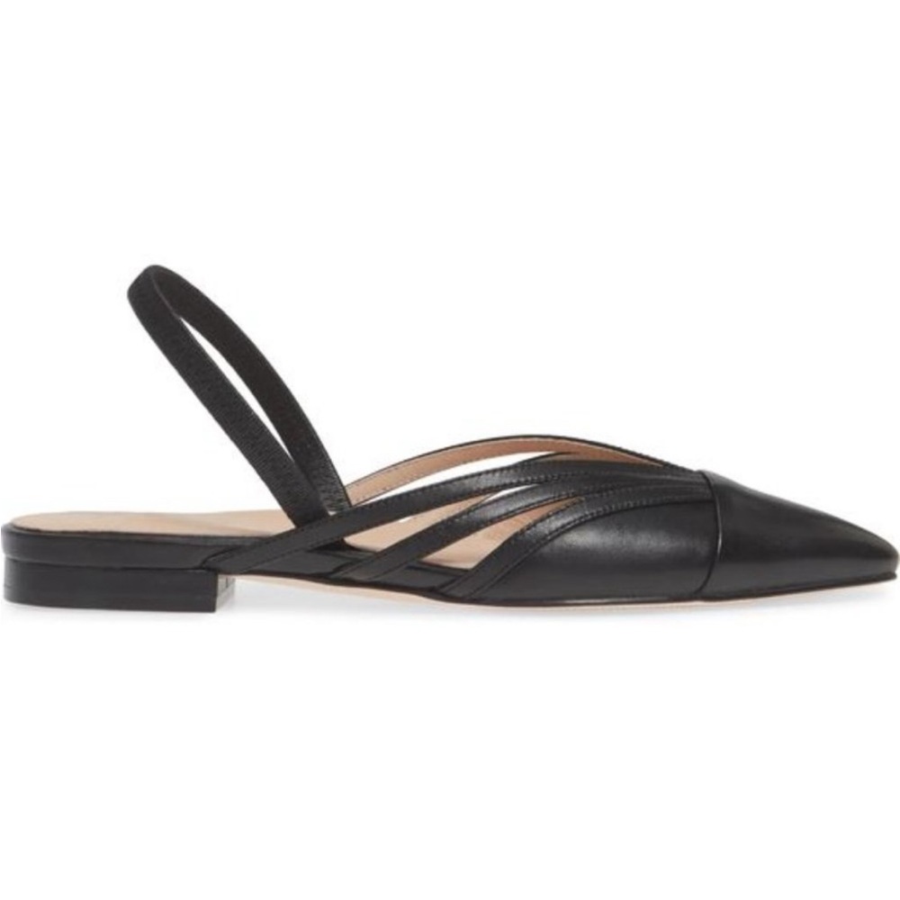 27 EDIT Black Leather Flats - Picture 2 of 9